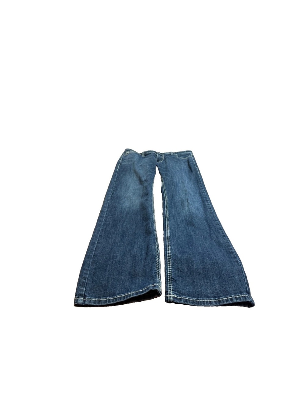 Rock & Roll Cowboy Mens Medium Wash Revolver Slim Straight Leg Jeans! 34x34